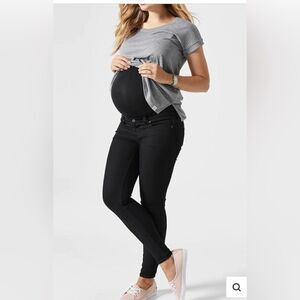 Blanqi denim maternity belly support skinny jeans size 10